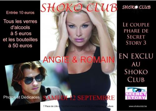 Angie et Romain de Secret Story